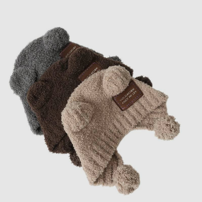 Teddy Fleece Pom-Pom Ear-Flap Warm Hat