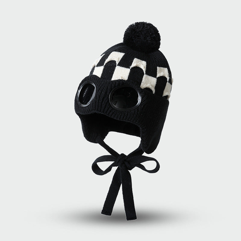 Winter Ski Visor Fleece-Lined Ear Flap Trapper Hat