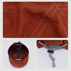 Orange Cotton Couple Baseball Cap