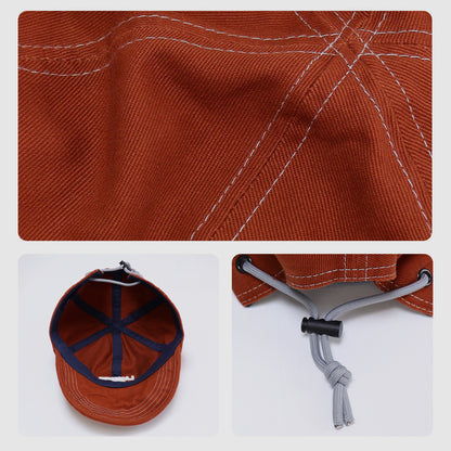 Orange Cotton Couple Baseball Cap