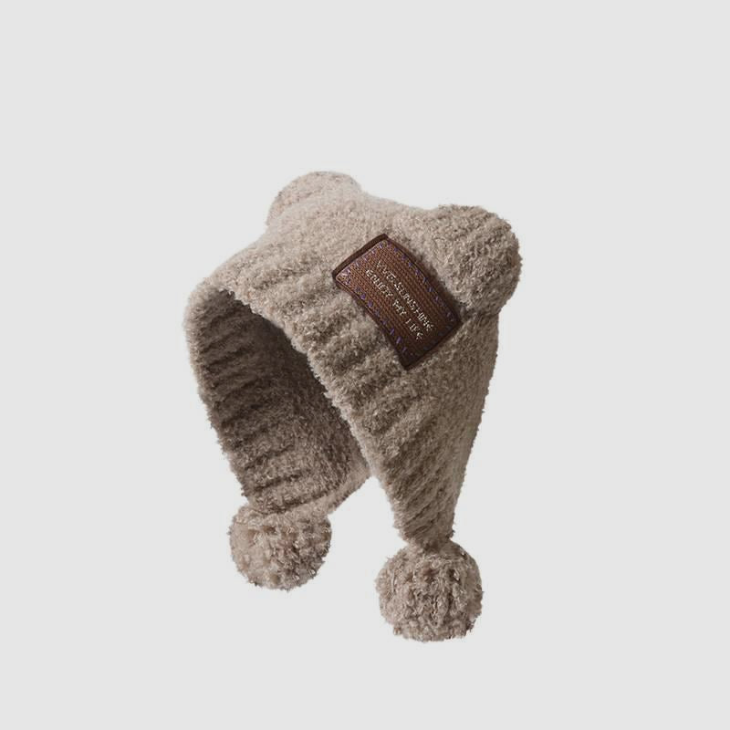 Teddy Fleece Pom-Pom Ear-Flap Warm Hat