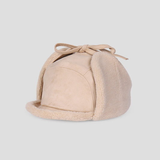 Suede Women's Ear Protection Windproof and Coldproof Hat