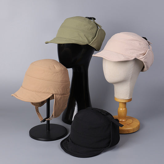 Nylon Waterproof Warm Thickened Ear Protection Hat