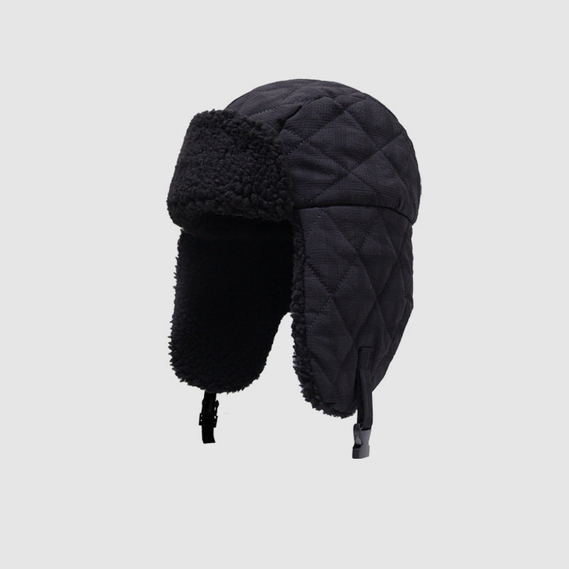 Thick Fleece Ear-Flap Trapper Hat for Cycling & Hiking