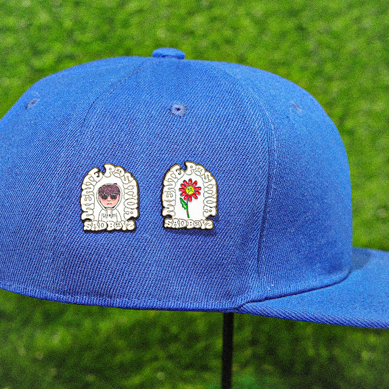 Creative Anime Character Hat Badge Sunflower Shape Letter Pin Hat Clip