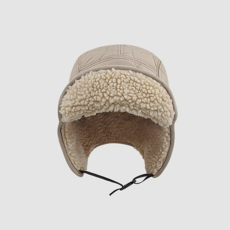 Reversible Lamb Wool Aviator Hat