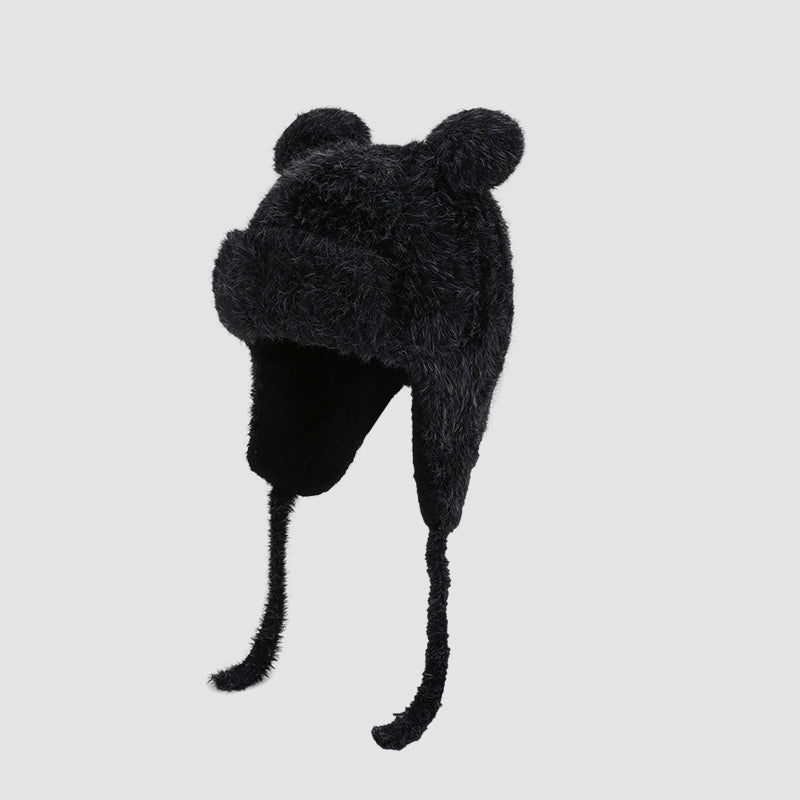 Children's Trapper Plush Bear Earflap Hood