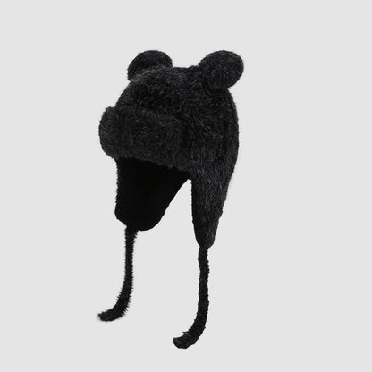 Children's Trapper Plush Bear Earflap Hood