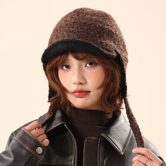 Plain Teddy Fleece Aviator Hat