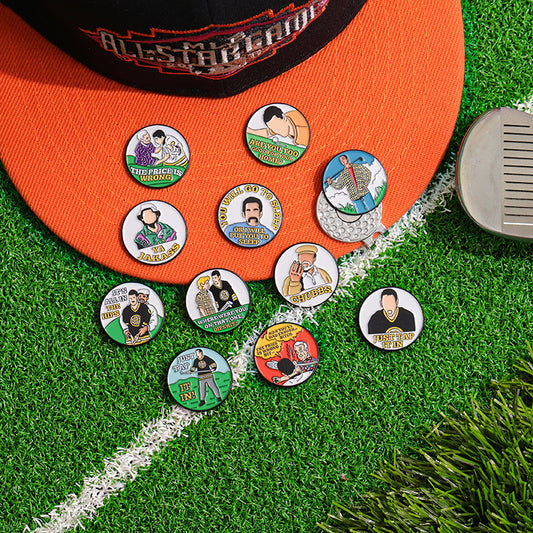 Golf Series Metal Magnetic Ball Marker Hat Clip