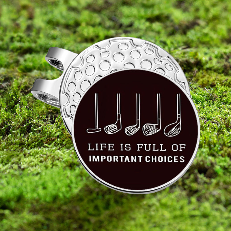 Magnetic Ball Marker Metal Golf Ball Marker Hat Clip Golf Cap Accessories
