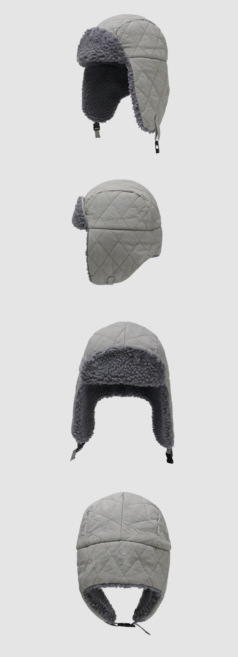 Thick Fleece Ear-Flap Trapper Hat for Cycling & Hiking