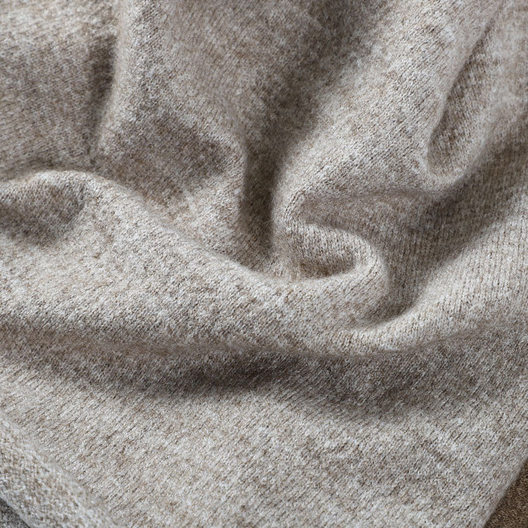 Knitted Rolled Edge Slouchy Beanie