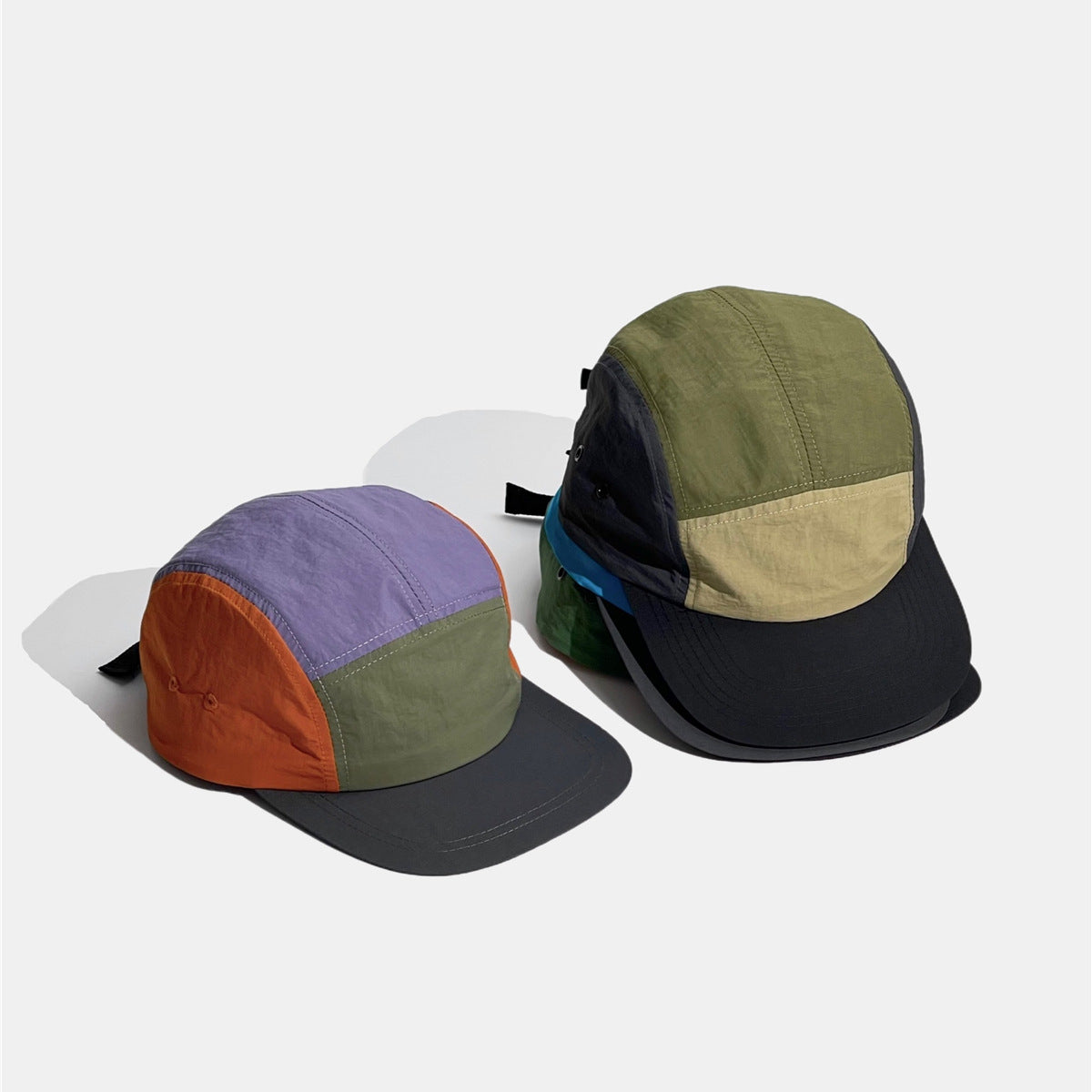 Casquette à 5 panneaux à séchage rapide Colorblock