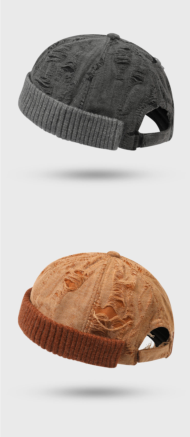 Wasteland Style Distressed Frayed Docker Cap