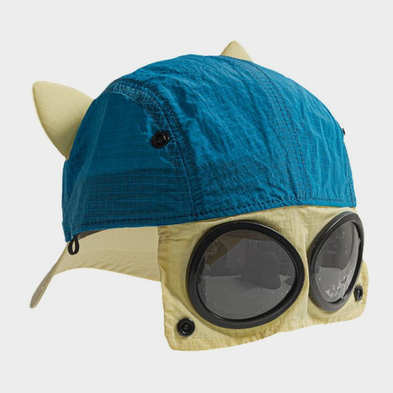 Sunglasses Pilot Hat Color Block Quick-Dry Baseball Cap