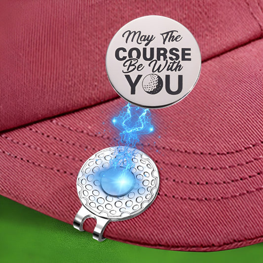 Golf Style Magnetic Metal Hat Clip Detachable Magnetic Round Ball Position Marker