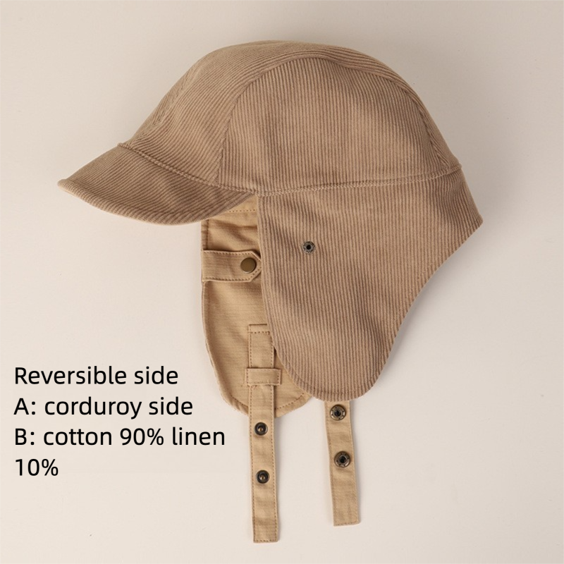 Reversible Corduroy Warm Trapper