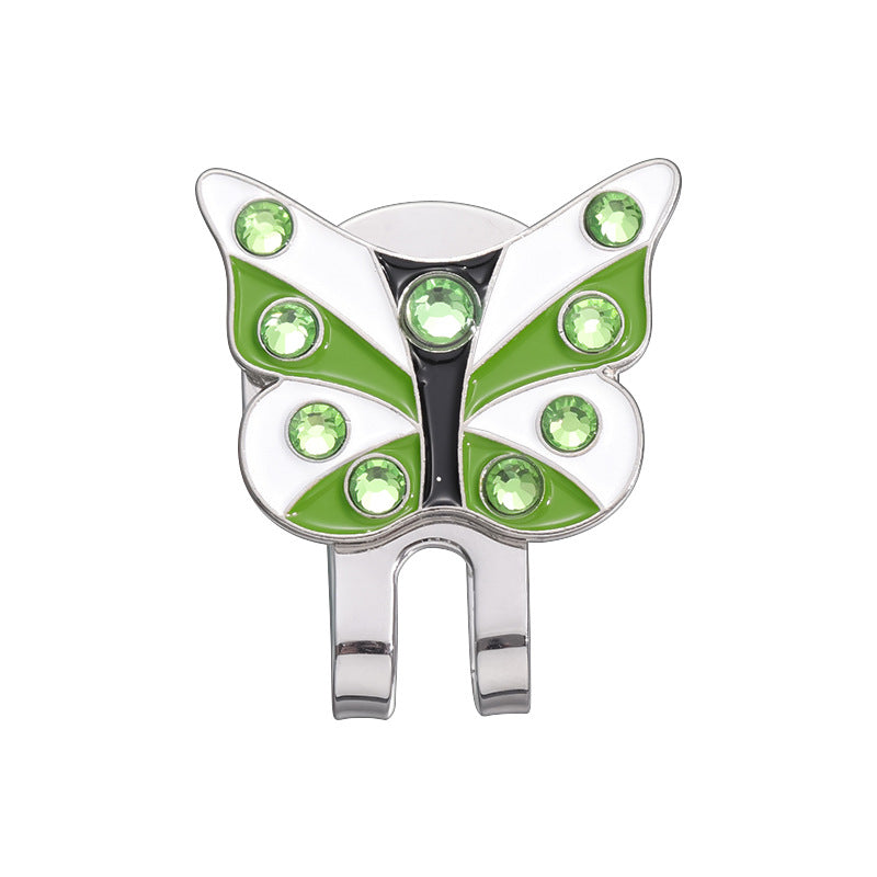 GOLF Metal Magnetic Ball Position Marker Personalized Cherry Blossom Butterfly Crown Golf Hat Clip