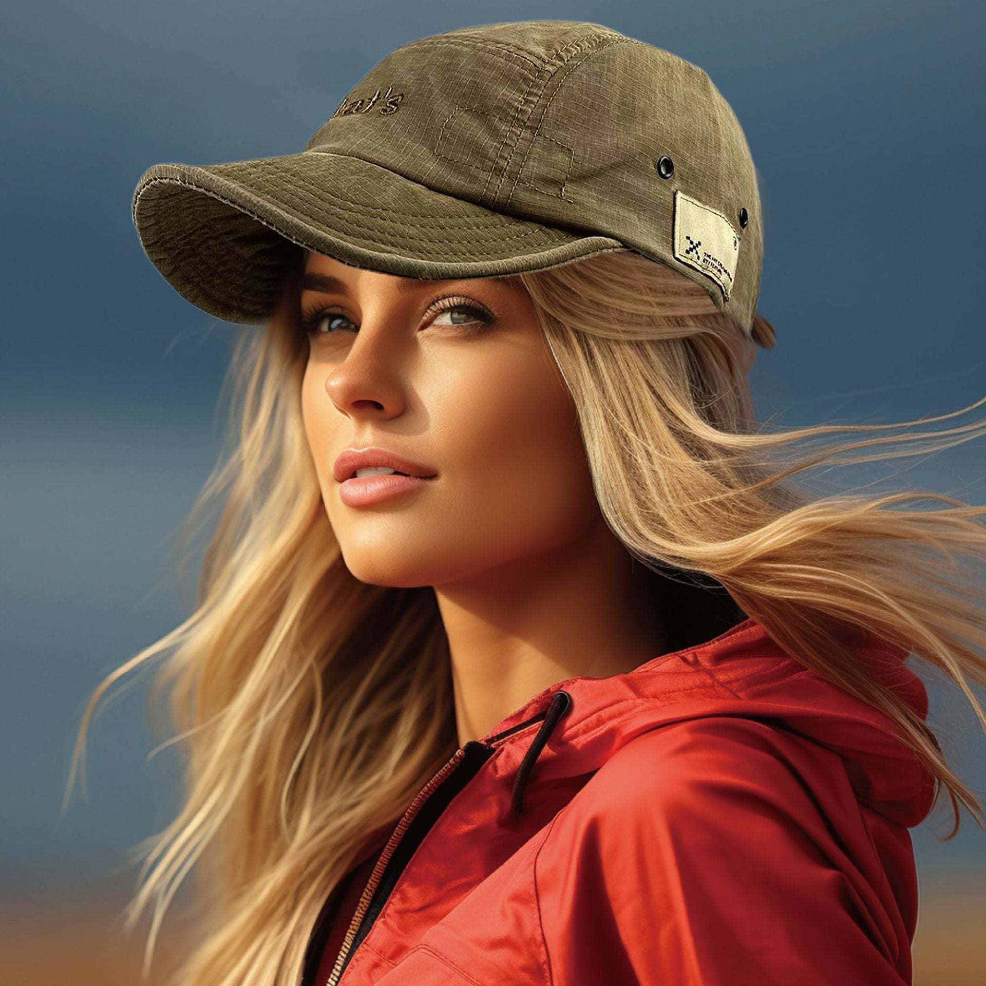 Thin Short Brim 5 Panel Cap