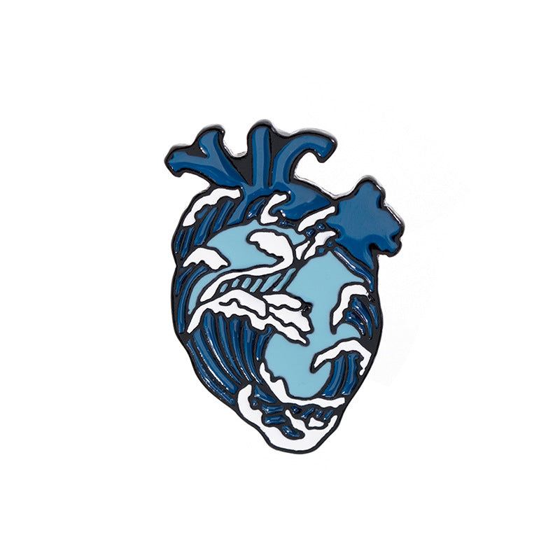 Exaggerated Heart Brooch