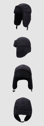 Thick Fleece Ear-Flap Trapper Hat for Cycling & Hiking
