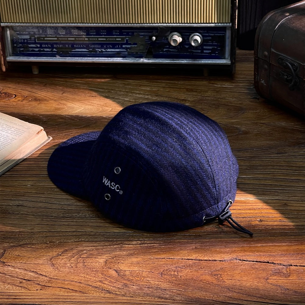Vintage Workwear Wool Fleece 5 panel Cap