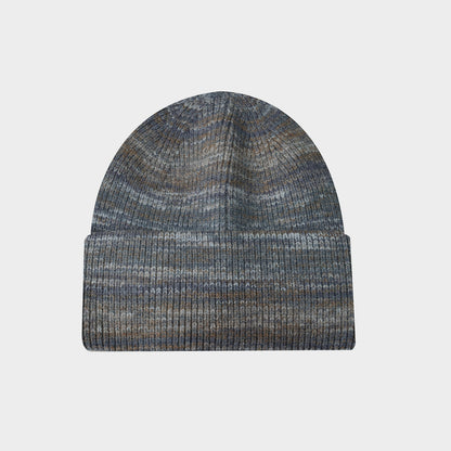Rabbit Wool Core Spun Yarn Knitted Hat Double Folded Edge Wool Hat