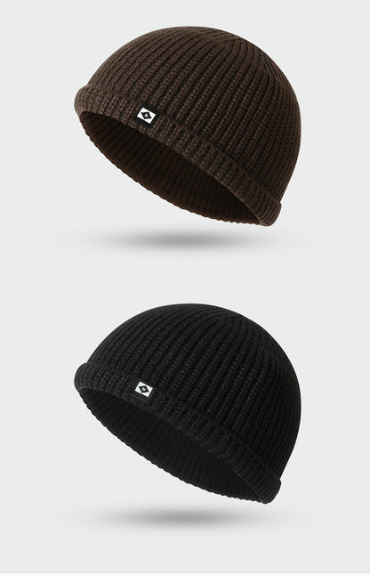 Plain Cuffed Warm Docker Cap