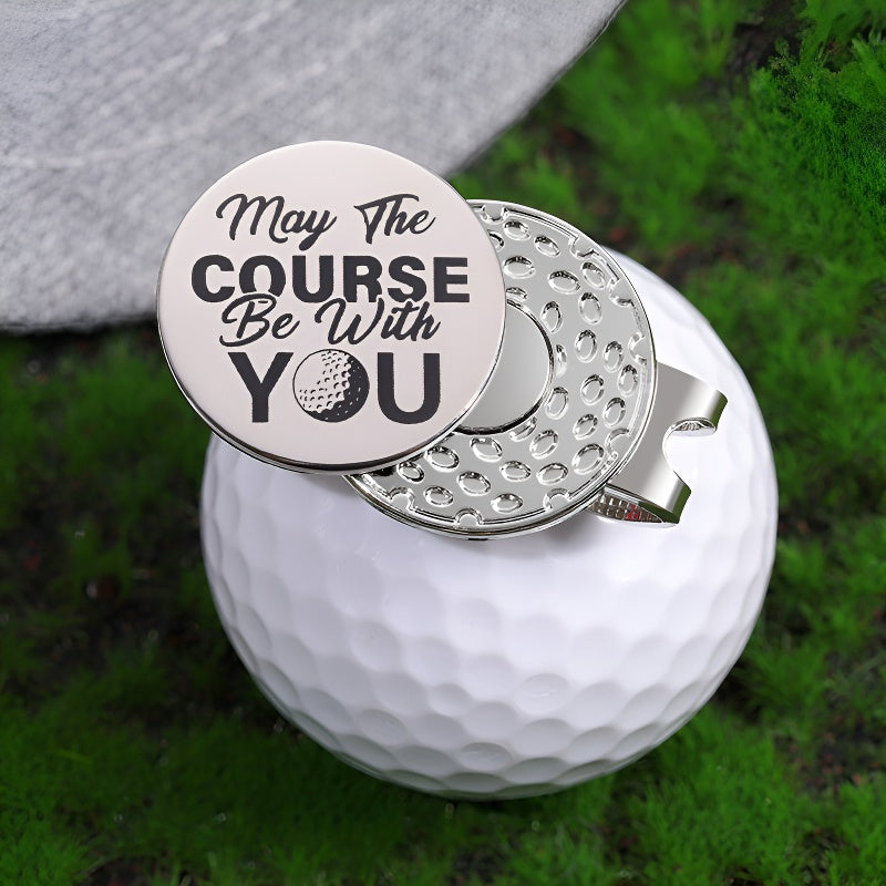 Golf Style Magnetic Metal Hat Clip Detachable Magnetic Round Ball Position Marker