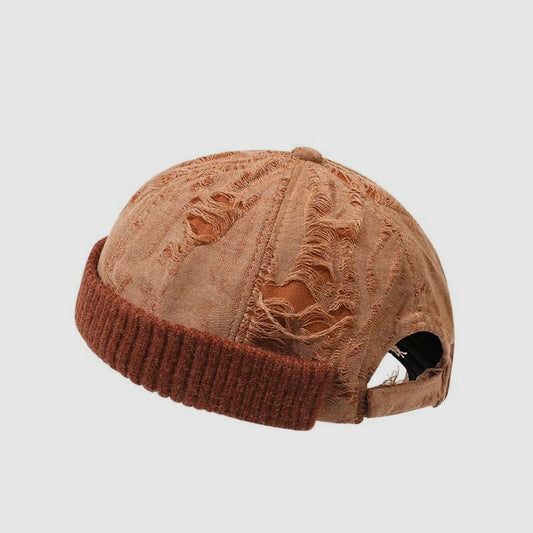 Wasteland Style Distressed Frayed Docker Cap