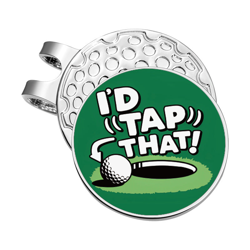 Golf Series GOLF Metal Magnetic Cartoon Ball Position Marker Personalized Hat Clip