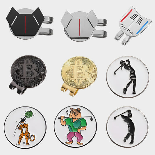 Alien Metal Magnetic Ball Position Marker Personalized Golf Hat Clip