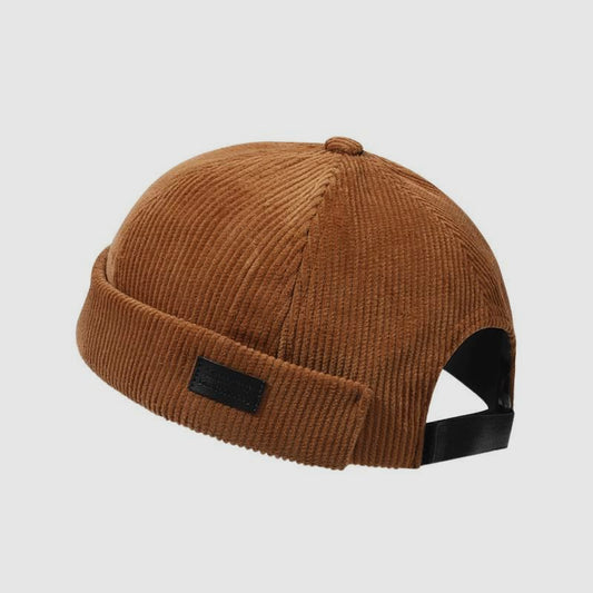 Retro Corduroy Docker Cap