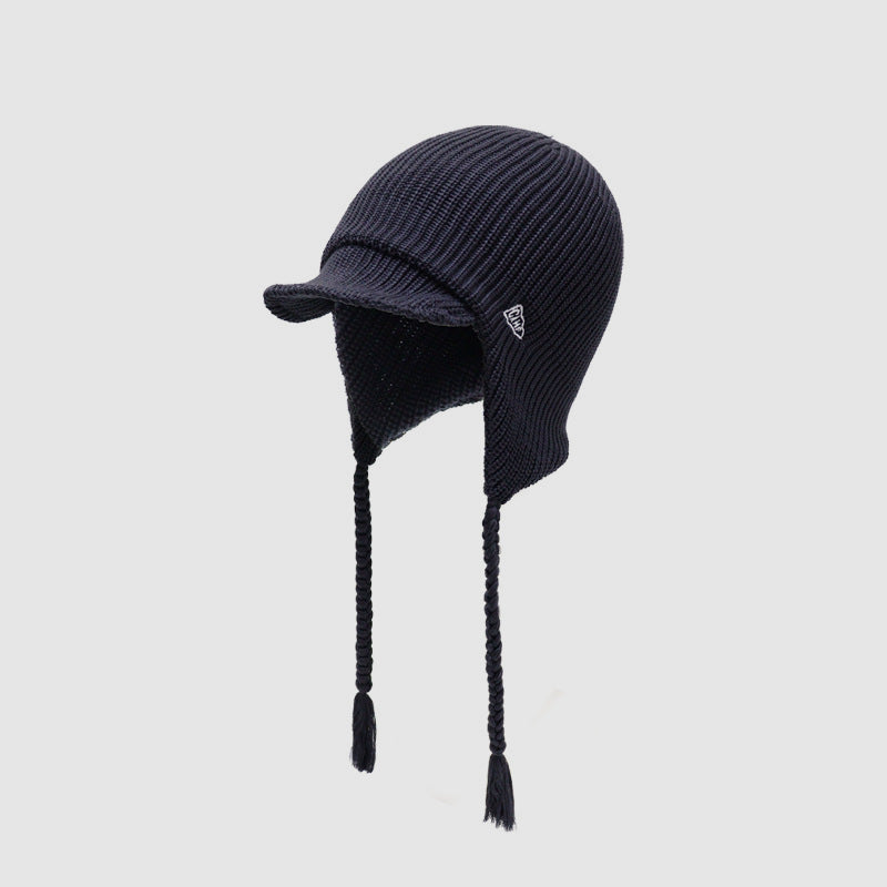 Cycling & Commute Knitted Tassel Ear Flap Hat