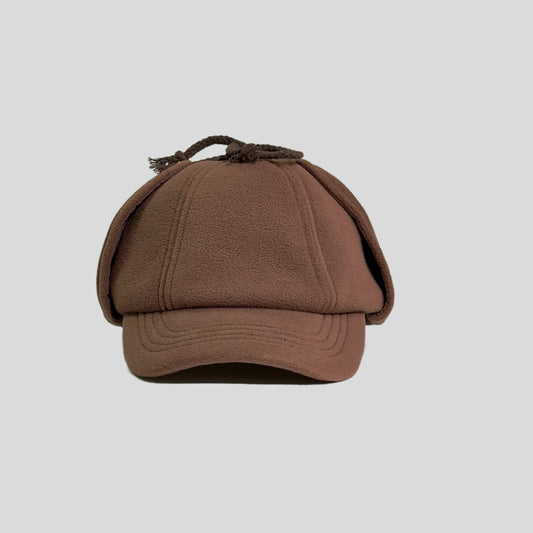 Polar fleece ear protection hat for outdoor cycling warmth