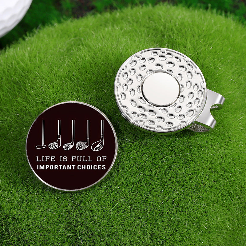 Magnetic Ball Marker Metal Golf Ball Marker Hat Clip Golf Cap Accessories