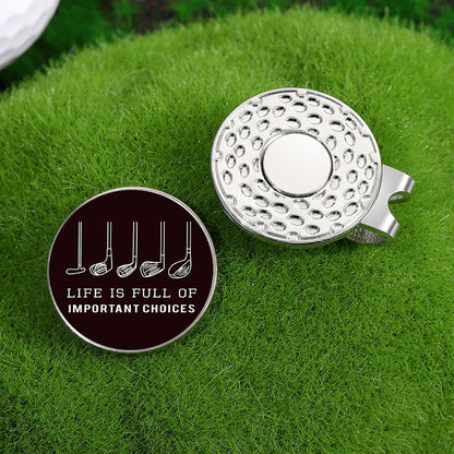 Magnetic Ball Marker Metal Golf Ball Marker Hat Clip Golf Cap Accessories