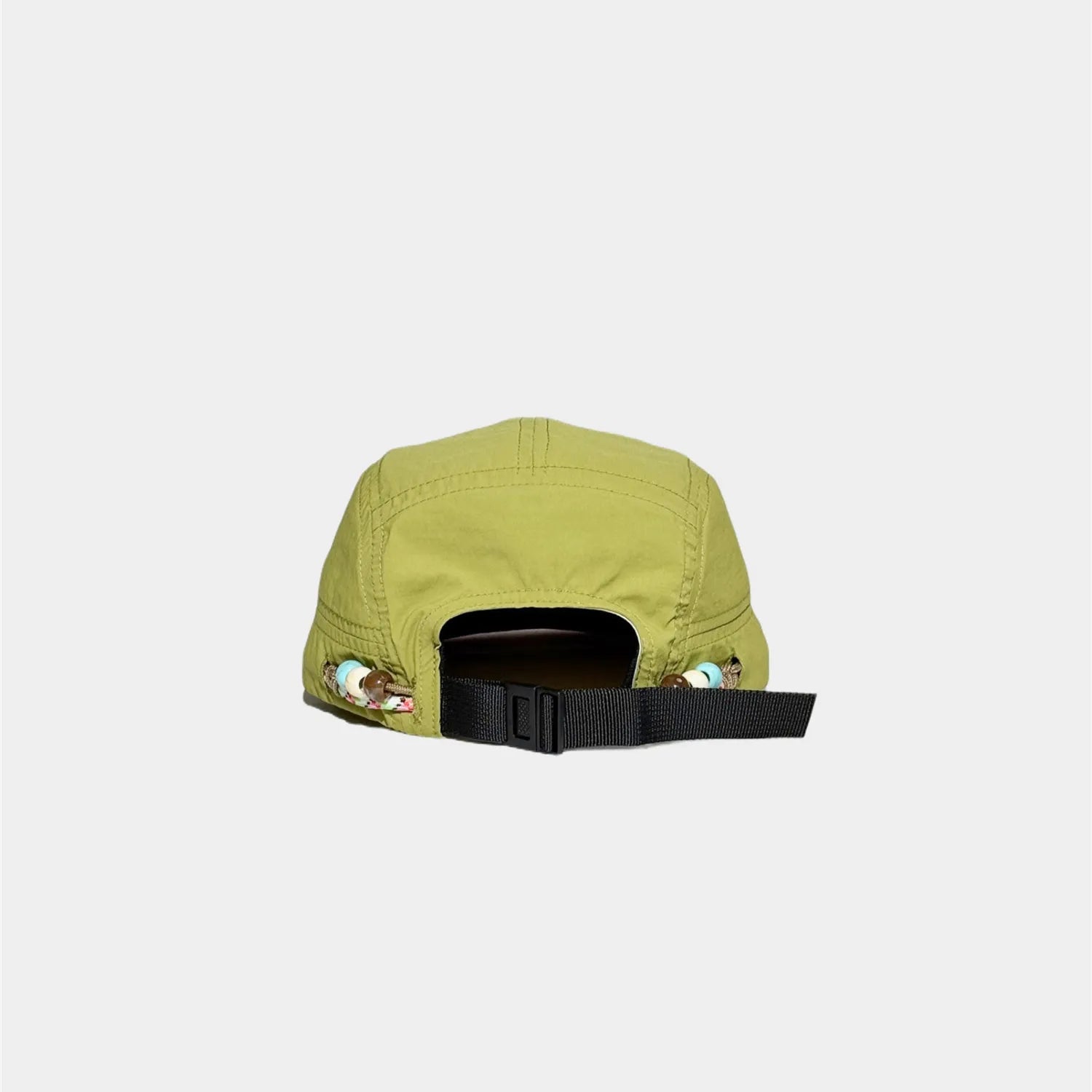 Adjustable nylon cap with rear buckle strap for custom fit