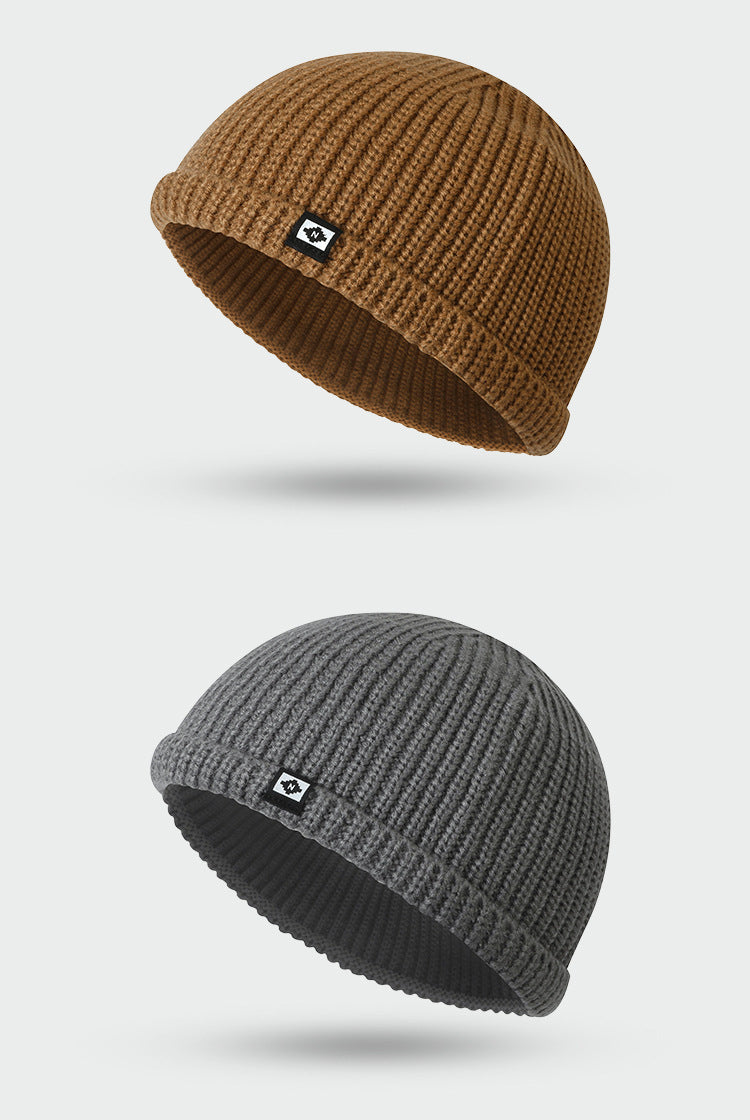 Plain Cuffed Warm Docker Cap