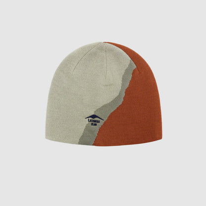 Autumn Winter Commute Womens Color-Block Ear Flap Knit Hat