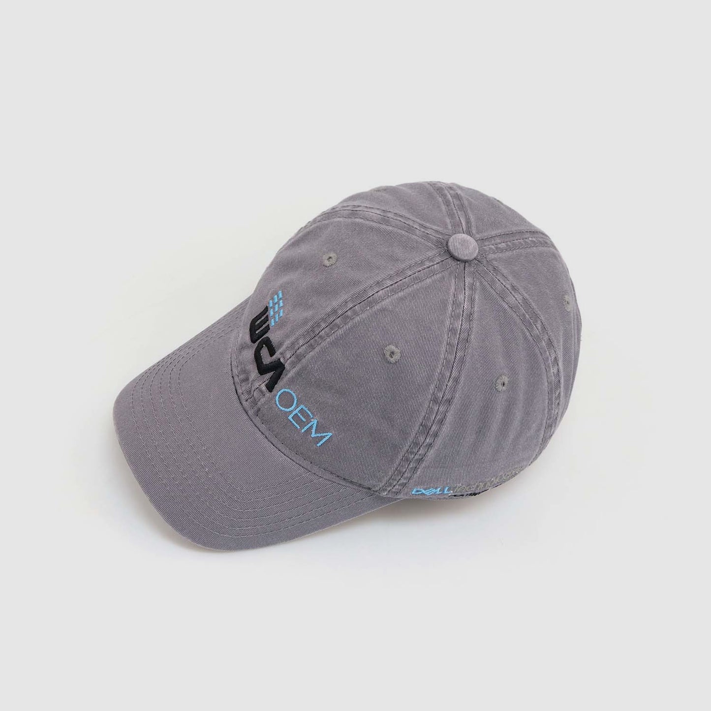 Graue Baseballkappe aus Baumwolle