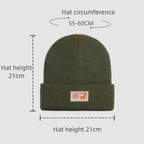 Color Block Knitted Cold-Proof Warm Beanie