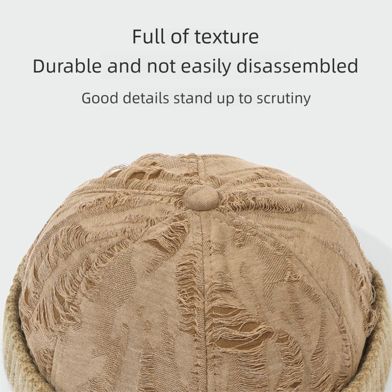 Wasteland Style Distressed Frayed Docker Cap