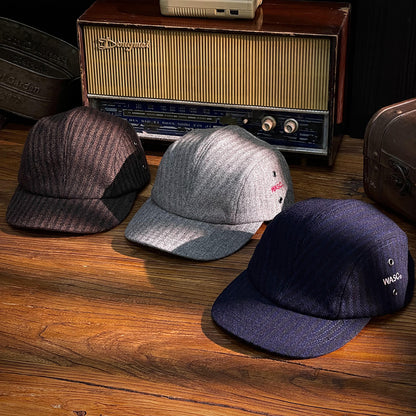 Vintage Workwear Wool Fleece 5 panel Cap