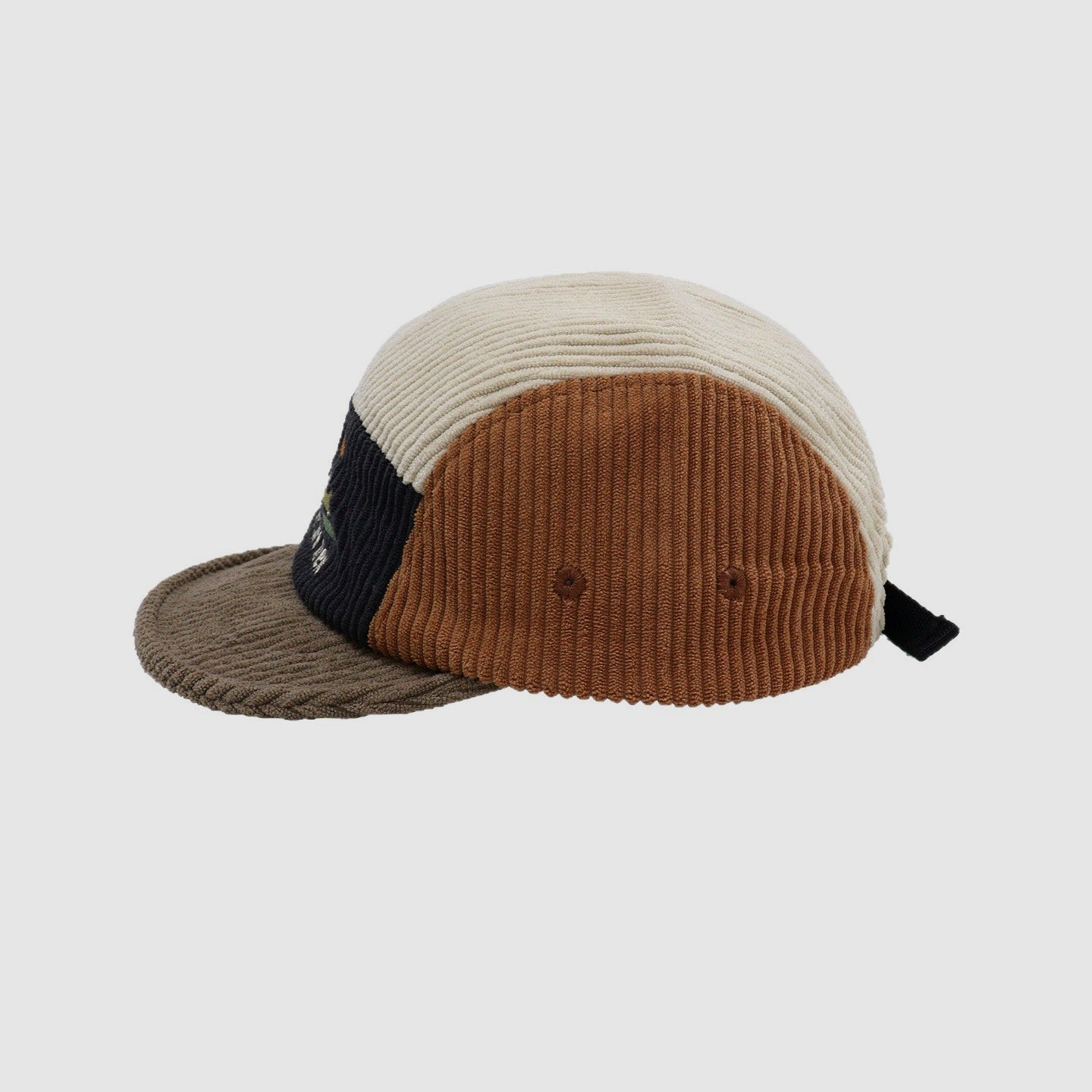 Corduroy Color-Block 5-Panel Baseball Cap
