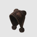 Teddy Fleece Pom-Pom Ear-Flap Warm Hat