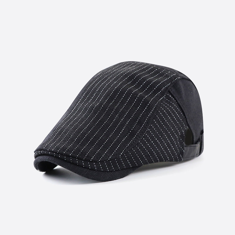 Striped Flat Cap