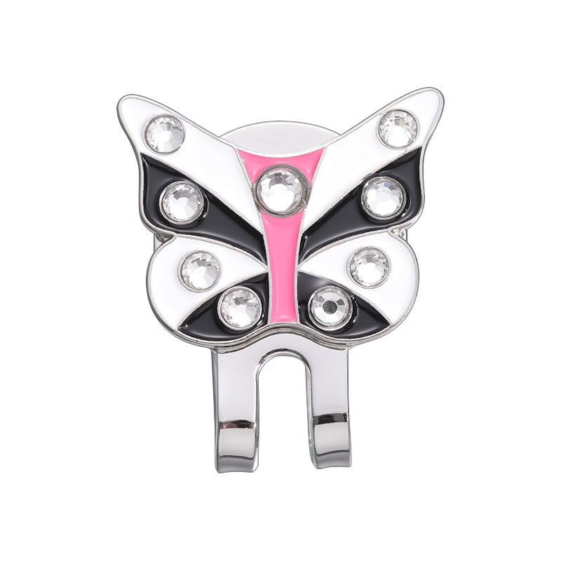 GOLF Metal Magnetic Ball Position Marker Personalized Cherry Blossom Butterfly Crown Golf Hat Clip