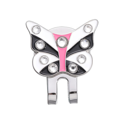GOLF Metal Magnetic Ball Position Marker Personalized Cherry Blossom Butterfly Crown Golf Hat Clip